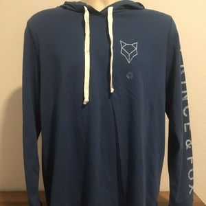 NWT Prince and Fox L Navy Blue Hoodie